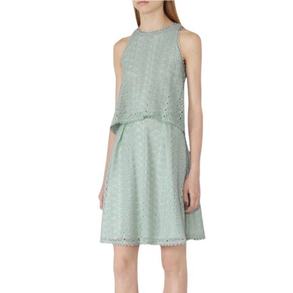 reiss lace remi dress size 8